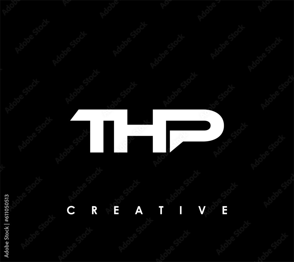 THP Letter Initial Logo Design Template Vector Illustration