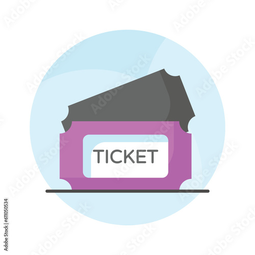 Check this beautifully designed vector of tickets in modern style