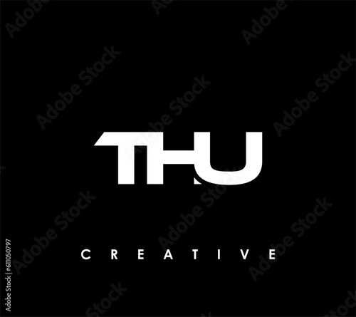 THU Letter Initial Logo Design Template Vector Illustration