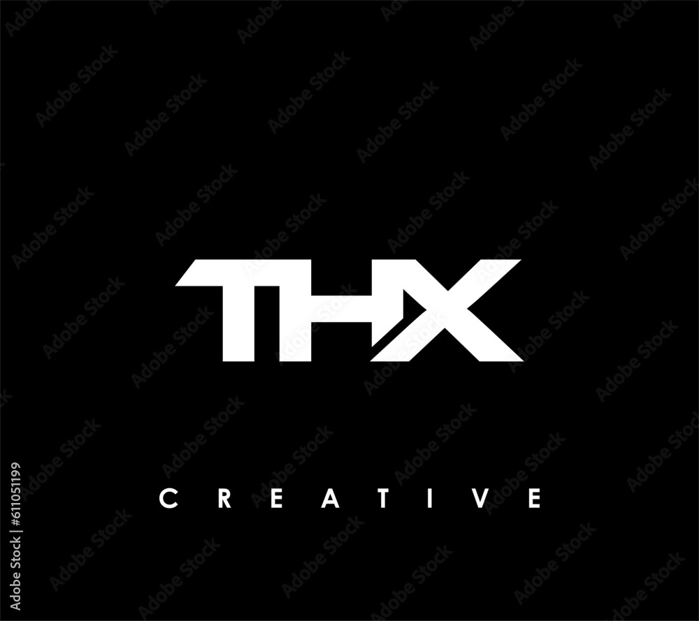 Fototapeta premium THX Letter Initial Logo Design Template Vector Illustration