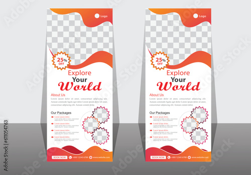 traveling rollup banner design