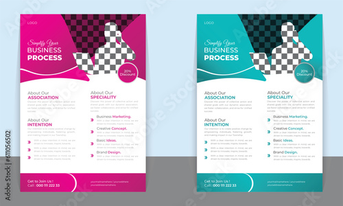 Flayer template for Business , banner , brochure, leaflet and advertisement vector illustration. New food leaflet menu flayer, business flayer, food promotion ready print a4 size with editable shape	
