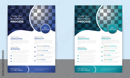 Flayer template for Business , banner , brochure, leaflet and advertisement vector illustration. New food leaflet menu flayer, business flayer, food promotion ready print a4 size with editable shape	
