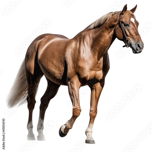 horse isolated on transparent background cutout 