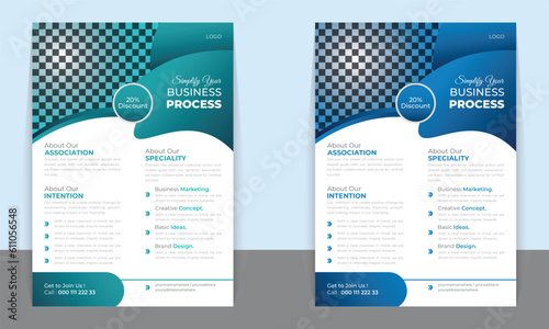 Flayer template for Business , banner , brochure, leaflet and advertisement vector illustration. New food leaflet menu flayer, business flayer, food promotion ready print a4 size with editable shape	
