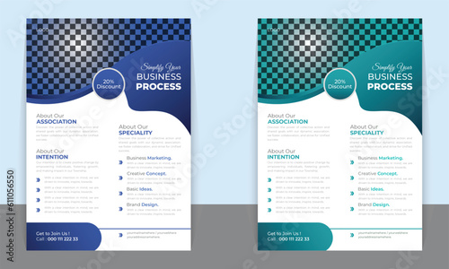 Flayer template for Business , banner , brochure, leaflet and advertisement vector illustration. New food leaflet menu flayer, business flayer, food promotion ready print a4 size with editable shape	
