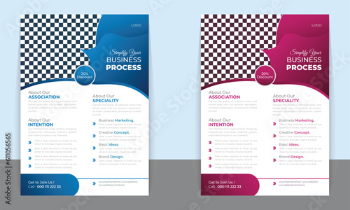 Flayer template for Business , banner , brochure, leaflet and advertisement vector illustration. New food leaflet menu flayer, business flayer, food promotion ready print a4 size with editable shape	

