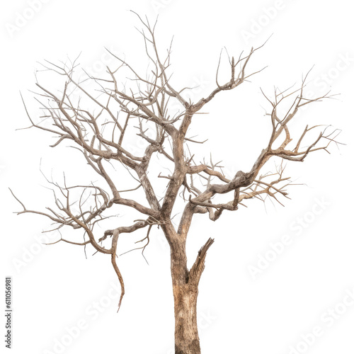 tree dry isolated on transparent background cutout 