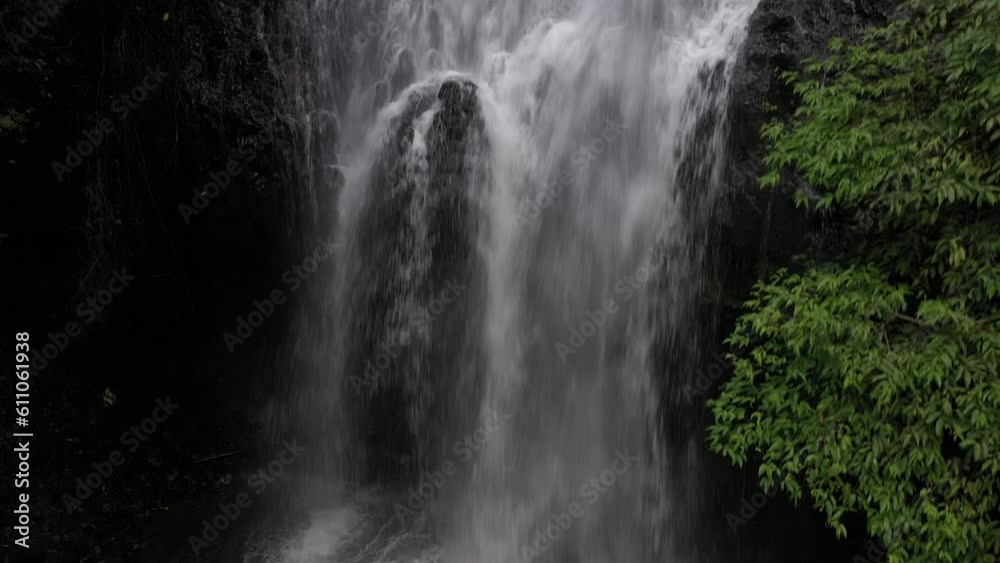 Luu Ly Waterfalls In Dak Nong, Vietnam - aerial drone shot