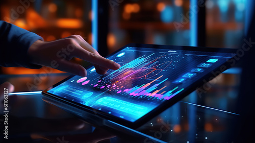 Team of male bookkeepers people working with balance sheet to analyze problems. Generative Ai