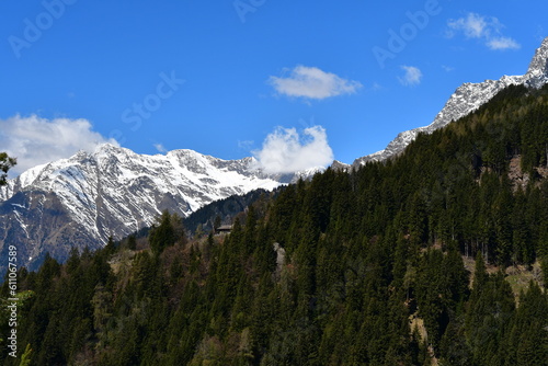 Schöne Landschaft am Meraner Höhenweg in Südtirol 