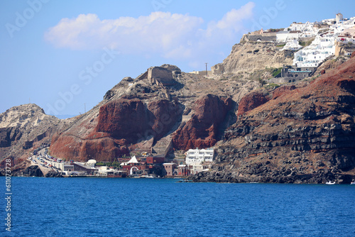 View of Amoudi Bay on the Cyclades island of Santorini-Greece   © bummi100