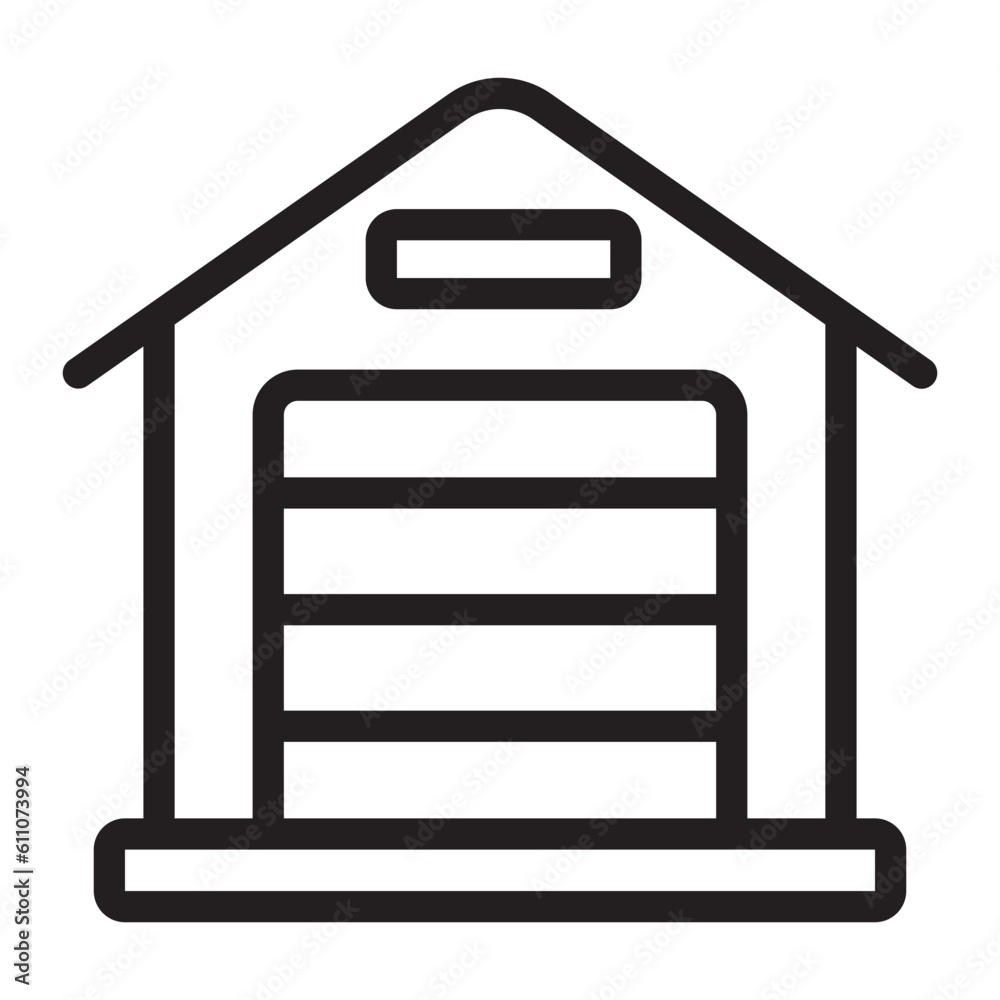 garage line icon garage line icon