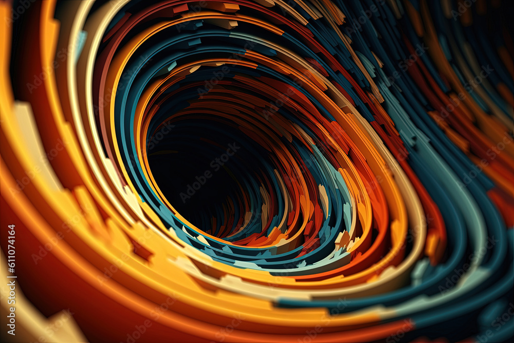 Fototapeta premium 3d render, abstract modern colorful background, Generative AI