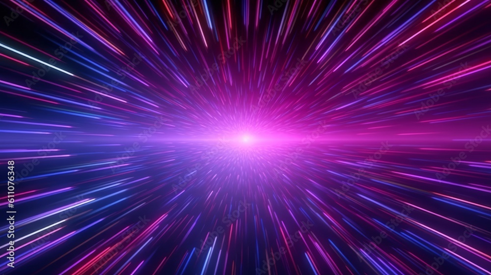 Abstract background with blue and pink rays and space for your text, generative Ai Abstract background with blue and pink rays and space for your text, generative Ai