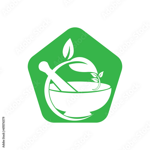 pharmacy logo icon vector template.herbal medicine logo