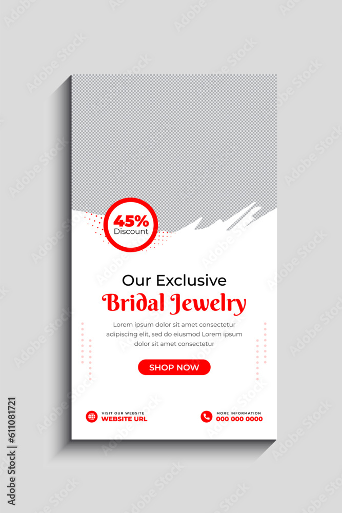 Fototapeta premium Jewelry Facebook and Instagram Story Template