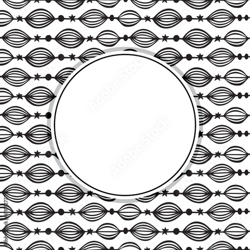 Abstract geometric pattern with small and large rhombuses. Design element for web banners, posters, cards, wallpapers, backdrops, panels Black and white color Vector illustration