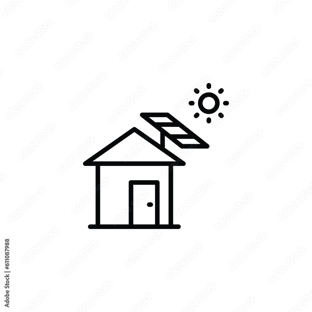 Eco Home icon design with white background stock illustration Eco Home icon design with white background stock illustration