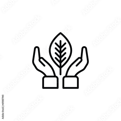 Save The Planet icon design with white background stock illustration