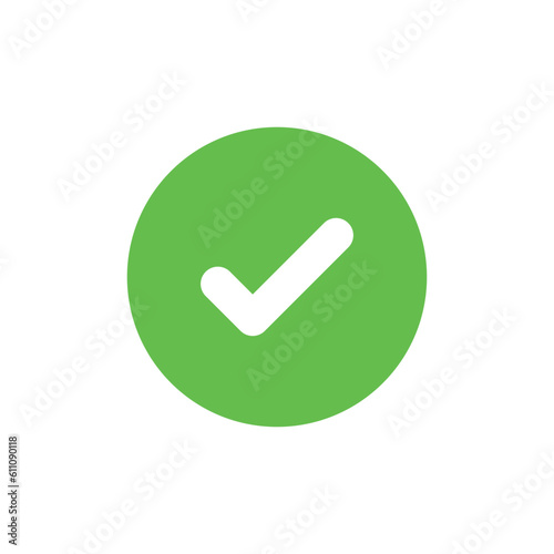 Check Mark Checklist Circle Badge Vector Template