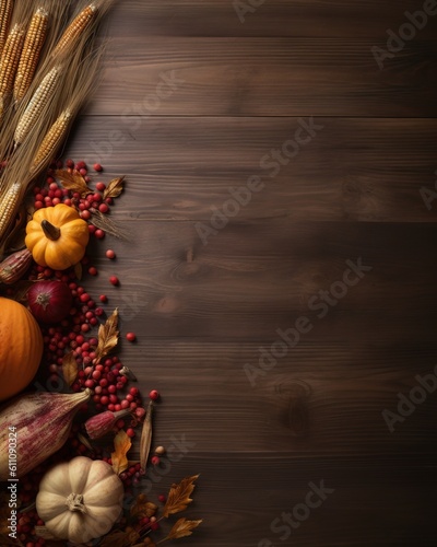 Vector illustration of thanksgiving invitation and greeting card, prints and posters.illustration