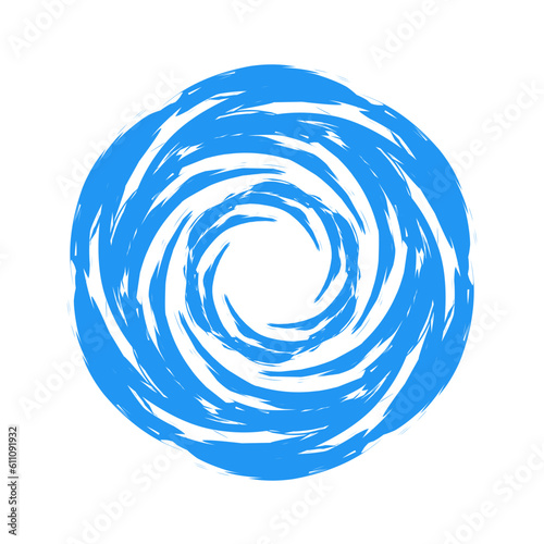 abstract blue whirlpool logo, abstract blue vortex logo