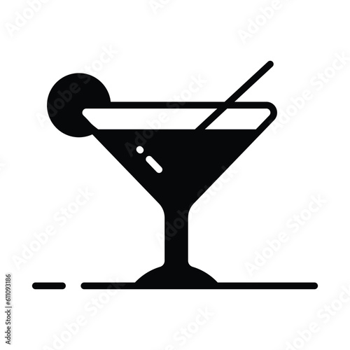 A glass of fresh drink with piece of lemon showing concept icon of summer drink