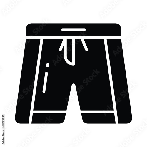 Shorts icon in modern style, beachwear vector