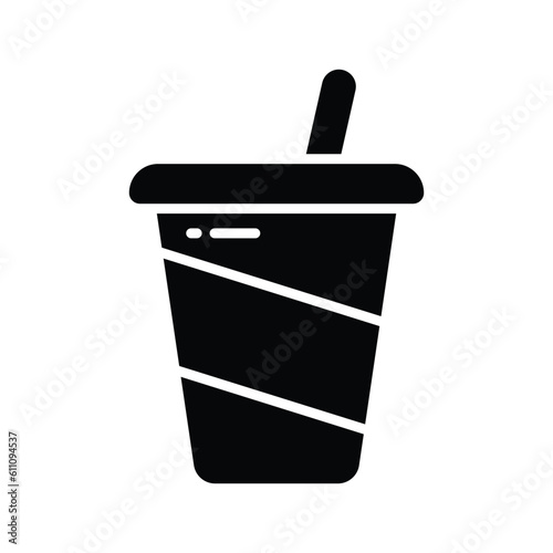 Grab this creatively designed vector of drink in trendy style, ready to use icon