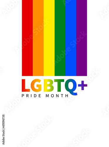Pride LGBT+ Element clip art Colorful rainbow LGBTQ pride celebration icon flag