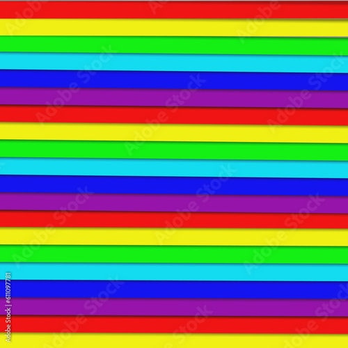 Rainbow Horizontal Stripe. Pride Background