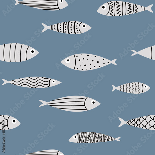 pattern with fishes