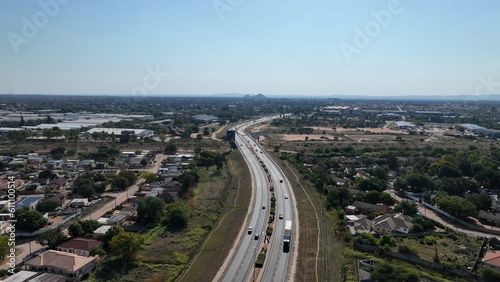 Broadhurst area and road network, Gaborone, Botswana, Africa