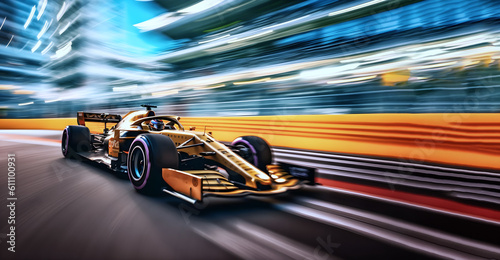 Wallpaper Mural f1 race car speeding