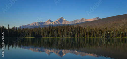 reflection in the lake in banff national park