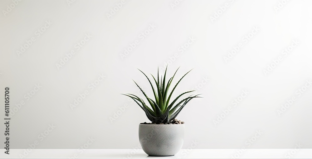 Fototapeta premium houseplant isolated created with Generative Al technology
