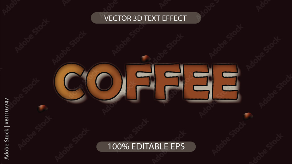 Editable text effect vector design Editable text effect vector design
