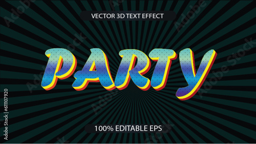 Editable text effect vector design 