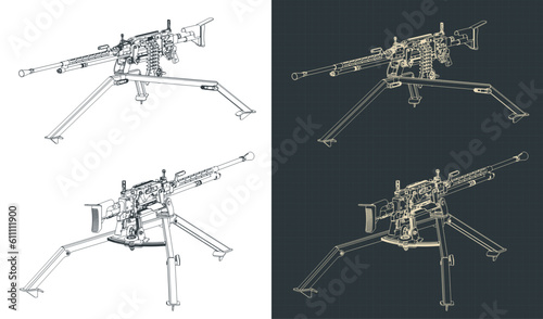 Heavy machine gun blueprints