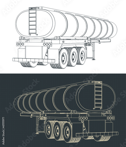Tanker trailer sketches