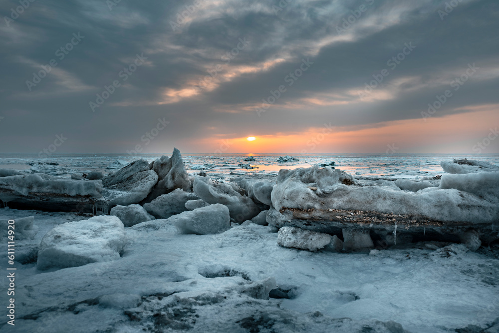 sunrise over the sea. Peaceful nature scenic. Relax paradise, amazing closeup view of calm ocean bay waves with orange sunrise sunset sunlight. sunrise over the sea. Peaceful nature scenic. Relax paradise, amazing closeup view of calm ocean bay waves with orange sunrise sunset sunlight.
