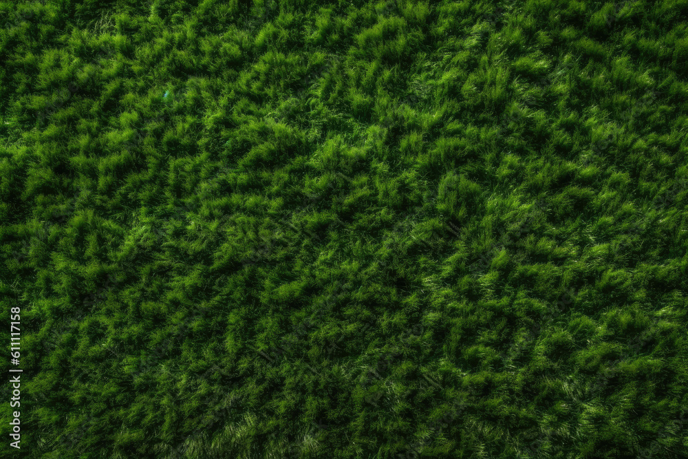 Artificial grass field meadow green. Top View Texture. Generative AI Artificial grass field meadow green. Top View Texture. Generative AI