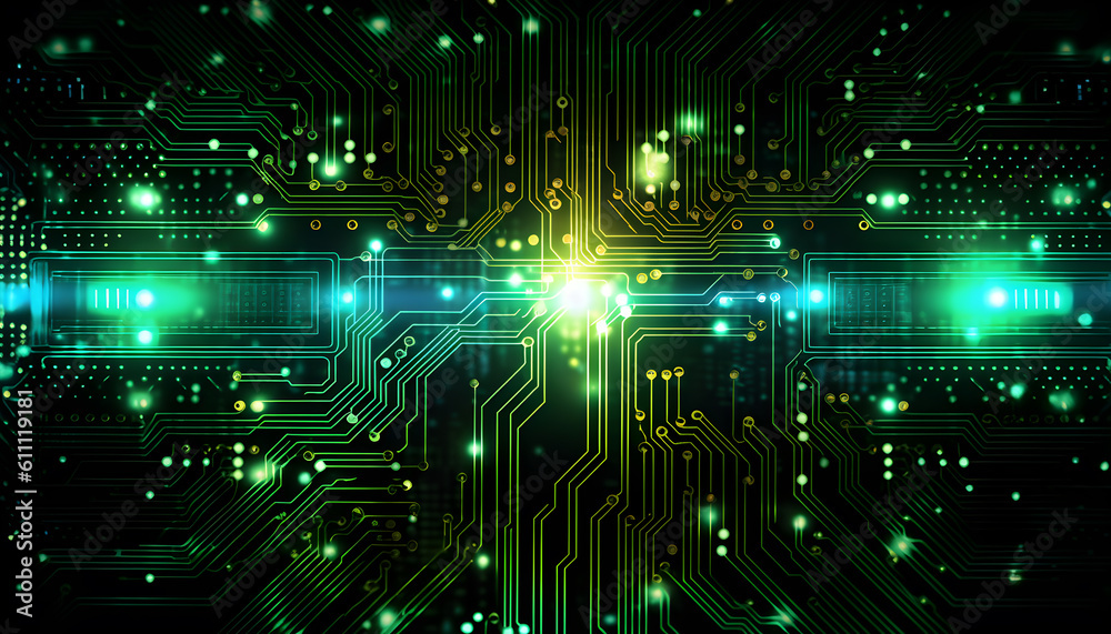 Circuit board background. Generative AI illustration Circuit board background. Generative AI illustration