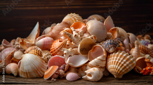 National Seashelll Day. Generative AI 