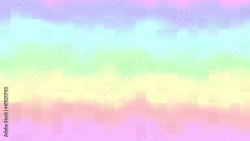 Transform geometric background. Flashing tabstract pixels background. Random small squares. Looping footage. photo