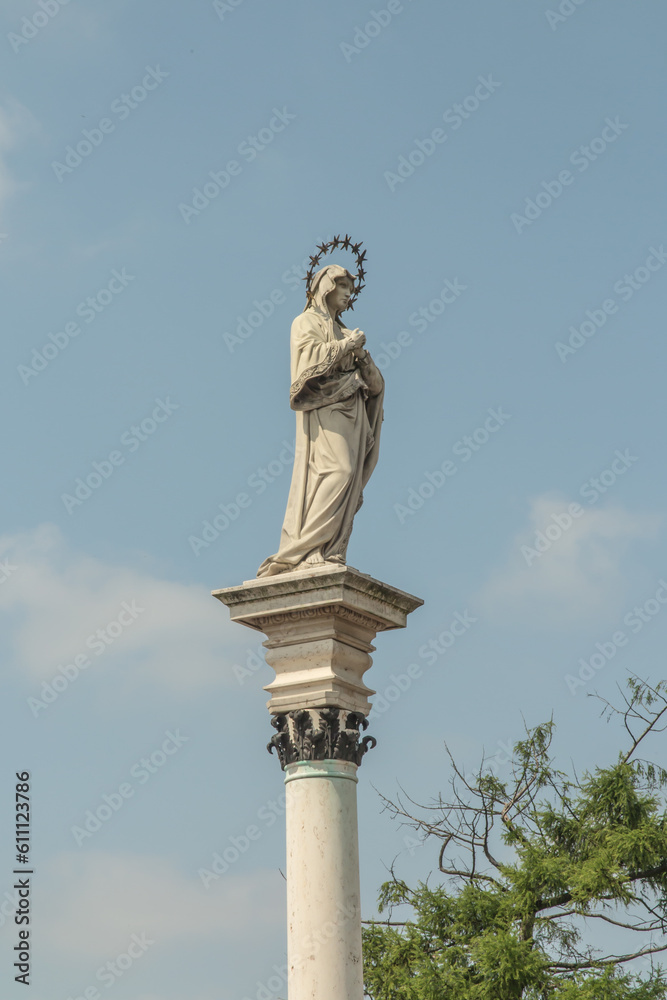 The national sanctuary of Poland, the monastery of Our Lady of Czestochowa at Jasna Gora in may 2020.