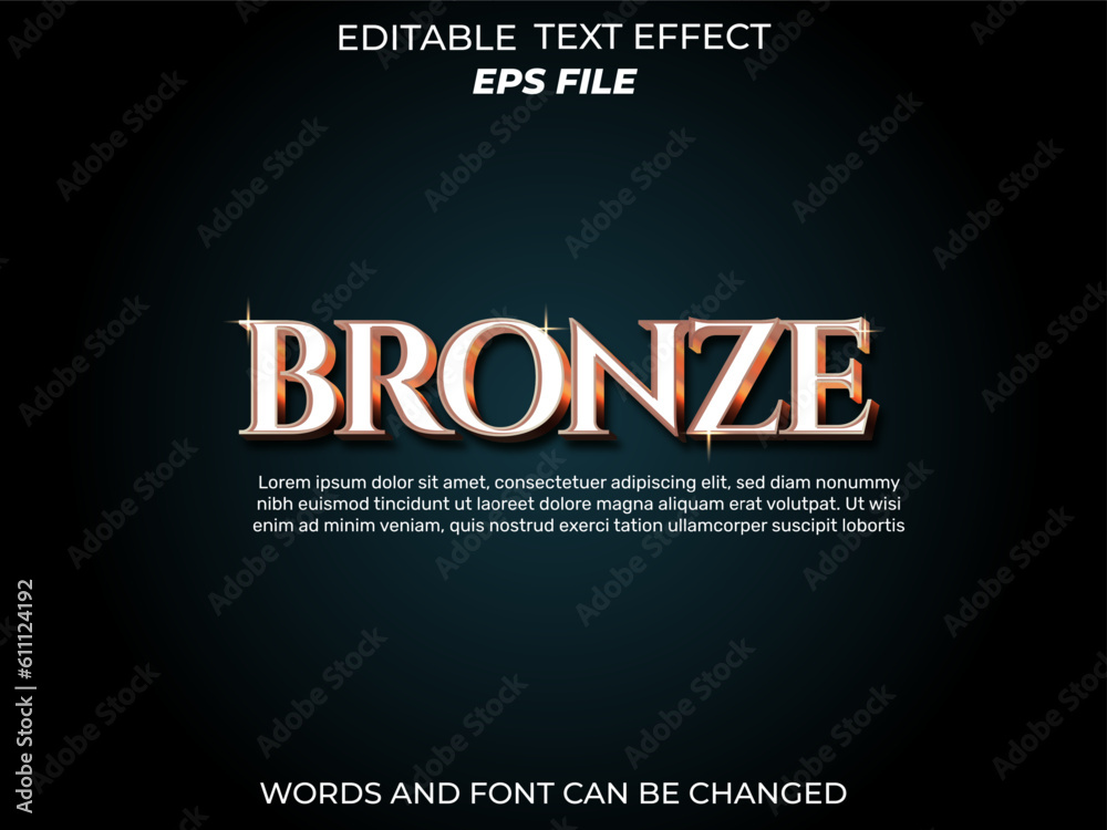 silver text effect, font editable, typography, 3d text. vector template