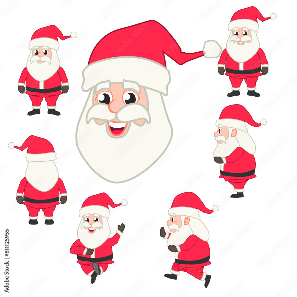 santaclaus en diferentes posos santaclaus en diferentes posos