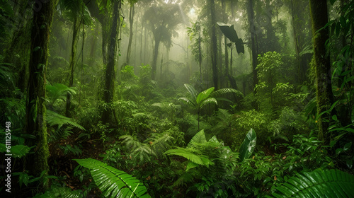 Amazon Jungle  World Rainforest Day. Generative AI 